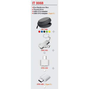 [OEM Gadget Set] Eva Hardcover Box / Thumb Drive / USB OTG Adapter / USB OTG Adapter - IT0068
